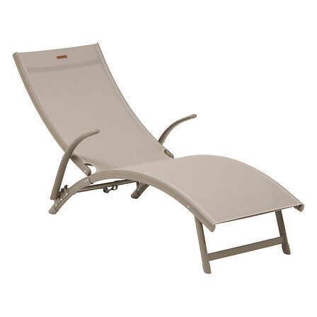 Разтегателен шезлонг Hesperide Samba, Алуминий, Лешник — изображение 1