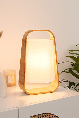 Lampă de masă Atmosphera Rex, 35 cm, Bambus