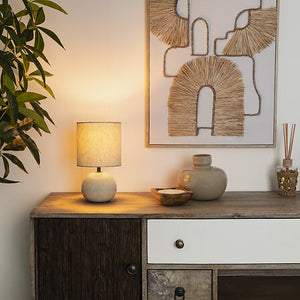 Lampă de noapte Atmosphera Gaia, 28 cm, ceramică