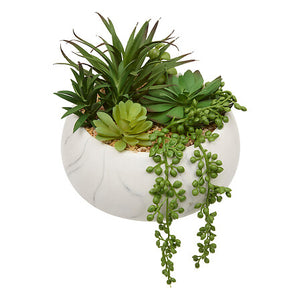 Plantă artificială Atmosphera Jesty Succulent, 18 cm