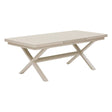 Extendable table Oryon 10 seats automatic extension glass clay