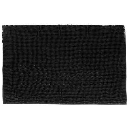 Килимче за баня 5five Colors Kohl Mini Chenille, Полиестер, 50 x 80 cm, Черно
