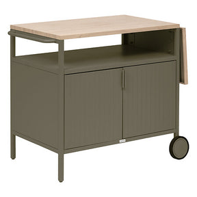 Trolley Ironia extendable steel wood effect and laurel