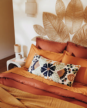 Pernă decorativă Atmosphera Hary Romantic, 35x75 cm, Broderie