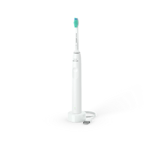 Periuță de dinți electrică Philips Sonicare Seria 2100 HX3651/13, 31.000 mișcări/minut, Quadpacer și SmarTimer, Design ergonomic subțire, 1 cap de periuță, Alb