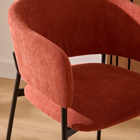 Scaun de masă Atmosphere cu cotiere Solea, Cord