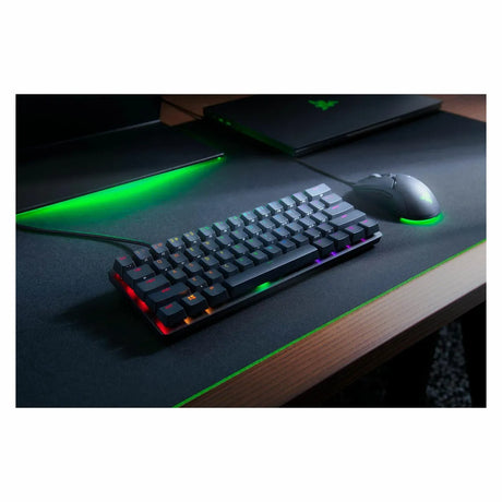 Tastatură de gaming Razer Huntsman Mini, switch-uri optice roșii, neagră
