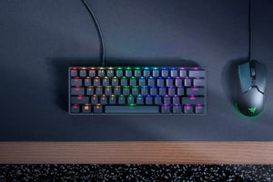 Tastatură de gaming Razer Huntsman Mini, switch-uri optice roșii, neagră