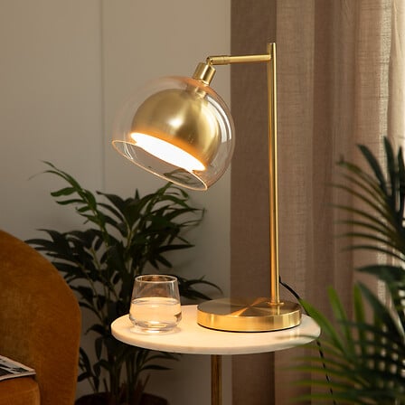 Lampă de masă Atmosphera Dolce Riviera, 48 cm, Metal și ciment