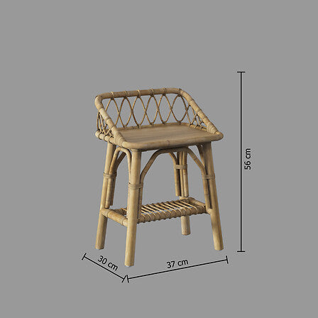 Noptieră pentru copii Atmosphera, ratan, 56 cm