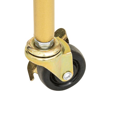 Masă laterală Atmosphera Antonella, sticlă și metal, aurie