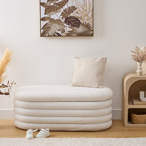 Bancă de depozitare Atmosphera Giulia, Boucle, Alb