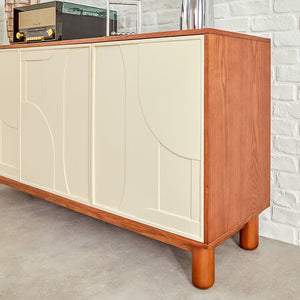 Comodă Atmosphera Jilani, 3 uși, 150x40x75 cm, MDF