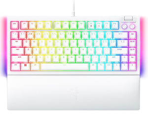 Tastatură de gaming BlackWidow V4 75%, Alb