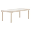 Piazza extendable table 12 seats tempered glass cream clay