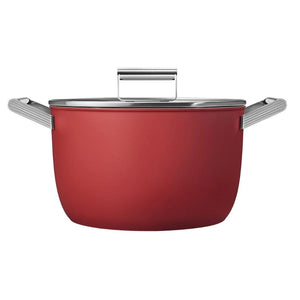 Oală Smeg CKFC2611RDM, Volum 7,7 l., Diametru 26 cm, Roșu