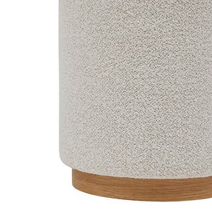 Puf Atmosphera Nesky, Alb, Ø41 cm