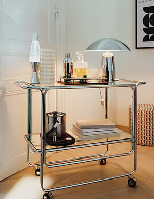 Masă laterală Atmosphera Hornwell, sticlă, 92x40x71 cm