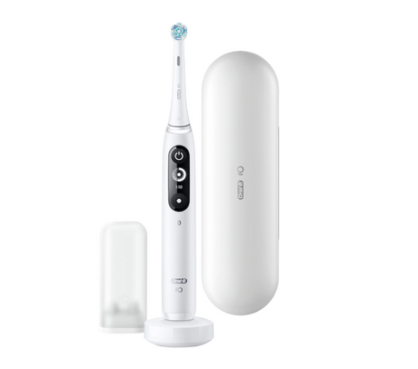 Periuță de dinți electrică Oral-B io7, cu inteligență artificială, albă