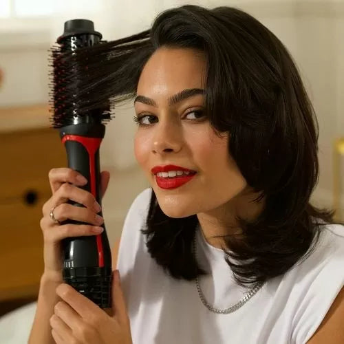 Perie electrică REVLON One-Step Volumiser PLUS RVDR5298E, cap detașabil, 4 niveluri, tehnologie ceramică cu turmalină