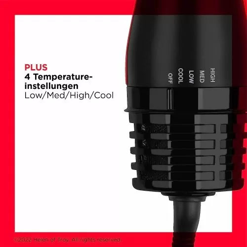 Perie electrică REVLON One-Step Volumiser PLUS RVDR5298E, cap detașabil, 4 niveluri, tehnologie ceramică cu turmalină