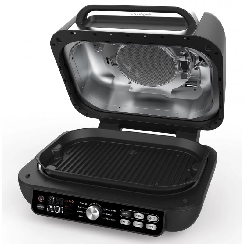 Grătar electric NINJA Foodi AG651EU, Funcție de friteuză cu aer cald, 2460W, 3.78l, Negru