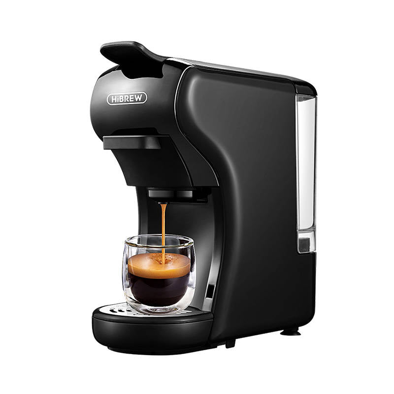 Espressor multifuncțional 4 în 1 HiBrew H1A, opțiune cafea și capsulă, 1450 w, 19 bar, negru
