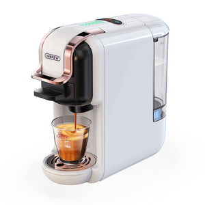 Espressor multifuncțional 5 în 1 Hibrew pentru cafea măcinată, capsule Nespresso, Dolce Gusto, Lavazza, capsule Espresso, K-cup, 1450 w, 19 bar, alb