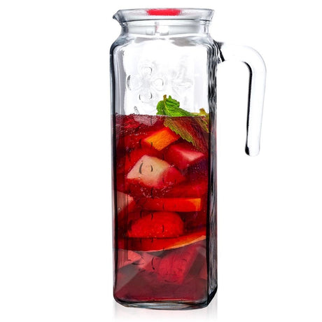 Cană de sticlă LAV Bloom, 1,2 l