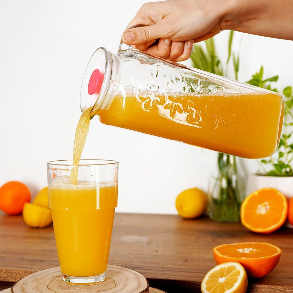 Cană de sticlă LAV Bloom, 1,2 l