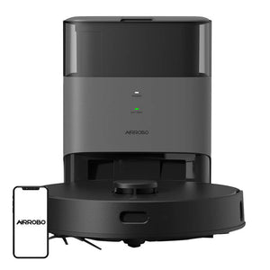 Aspirator robot cu stație AirRobo T20+, 60W, Mop, 3200mAh, filtre HEPA, Negru