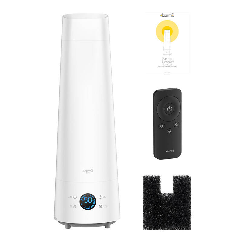 Umidificator de aer cu ultrasunete Deerma LD220, 25W, 4L, Telecomandă, Funcționare silențioasă, Alb