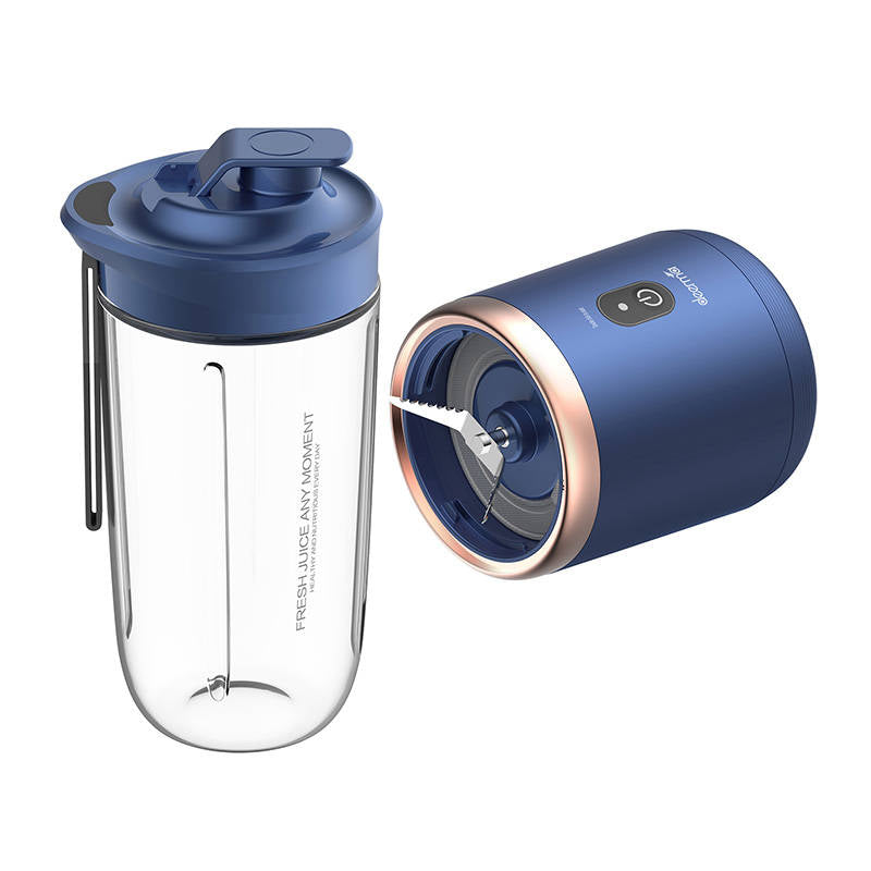 Blender fără fir Deerma NU06, 19.000 rpm, 400 ml, 1500 mAh, rezistent la apă, albastru închis