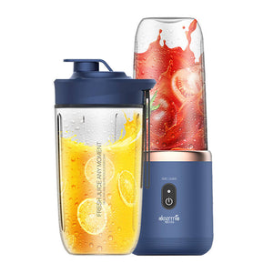Blender fără fir Deerma NU06, 19.000 rpm, 400 ml, 1500 mAh, rezistent la apă, albastru închis