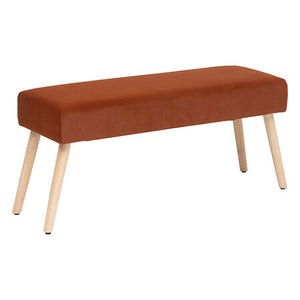 Bancă Atmosphera Tess, Catifea, Chihlimbar, 100x35 cm