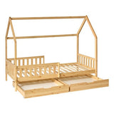 Pat Montessori pentru copii cu spațiu de depozitare Atmosphera Bosco, 90x190 cm, MDF