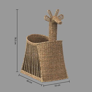 Coș de depozitare girafă, 79cm, Zambilă de apă