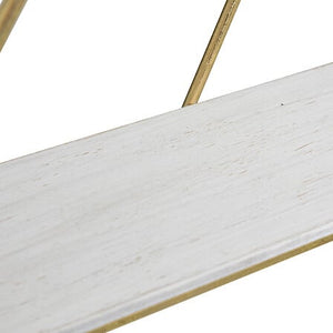 Raft de perete Atmosphera Maddy, MDF și metal, auriu, 80x70 cm