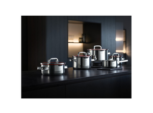 Set de cratițe WMF cu capac, inox, 9 piese