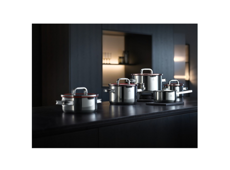 Set de cratițe WMF cu capac, inox, 9 piese