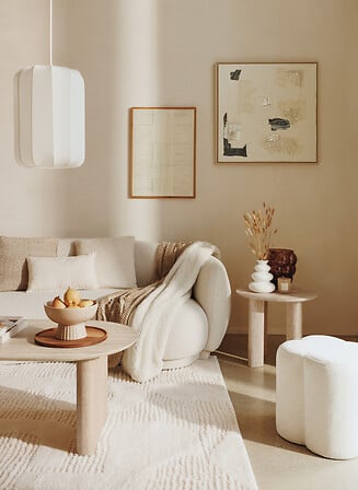 Canapea Atmosphera Nesky cu două locuri, Alb, 192x99x72.5 cm