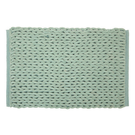 Постелка за баня 5five, Полиестер, 50 x 75 cm, Зелен селадон