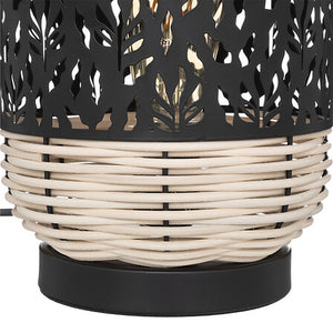 Lampa de masa atmosfera Caly, 30 cm, Rattan