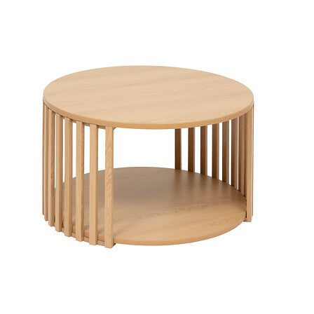 Кафе маса FIVE Slat, MDF, ⌀60 cm, Бежова