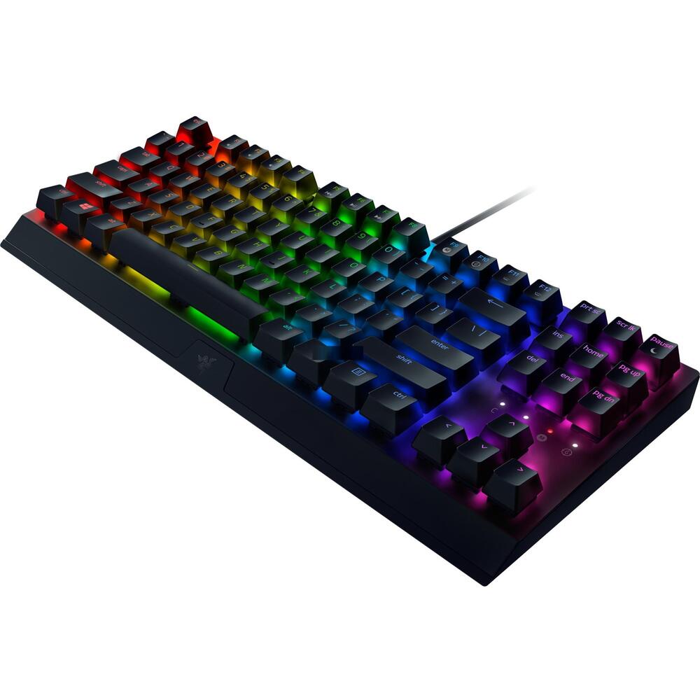 Tastatură de gaming Razer BlackWidow V3 TKL, switch-uri optice verzi, neagră
