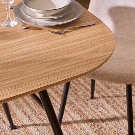 Masă de dining Atmosphera Roxas, frasin, 160x90 cm