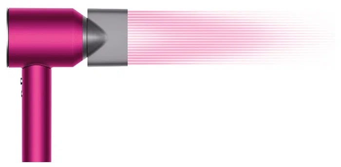 Uscător de păr Dyson Supersonic HD07 Iron/Fuchsia Edition, 1600W, Gri/Roz