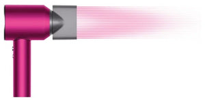 Uscător de păr Dyson Supersonic HD07 Iron/Fuchsia Edition, 1600W, Gri/Roz