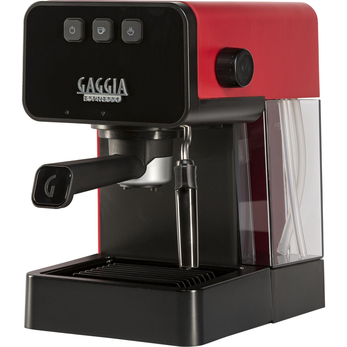 Espressor Gaggia Style EG2111/03, 15 bar, Capacitate rezervor apă 1,2 l, 230V, 1900 W, Oprire automată, Funcție Memo, Roșu