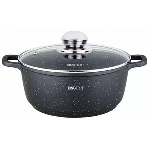 Cratiță din aluminiu Kinghoff 1592, acoperire cu marmură, 1,3 l, 16 cm